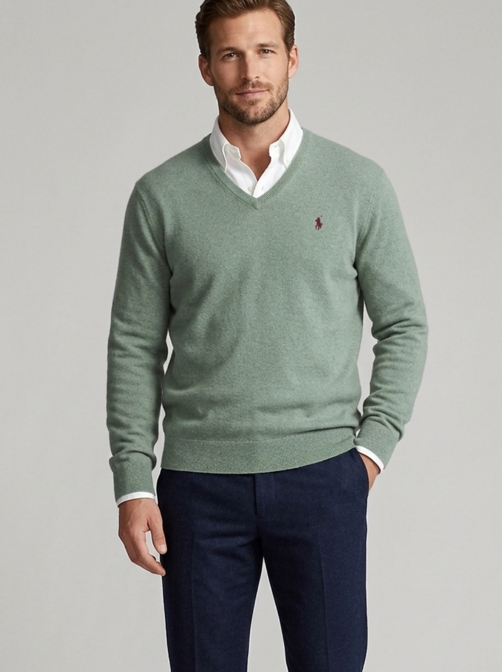 Polo Ralph Lauren Pima Cotton V Neck Sweater Size XXL